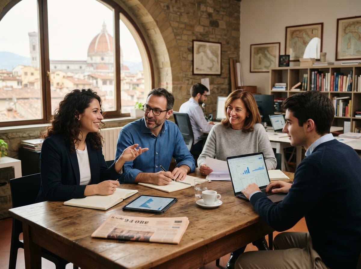 Frugacella Recensione - team di analisi dati al lavoro su modelli predittivi finanziari